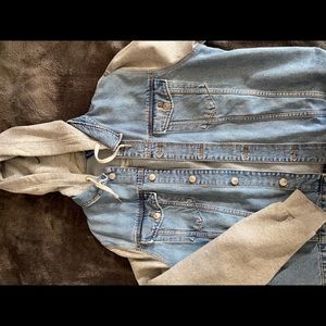 H&M Hooded Denim Jean Jacket